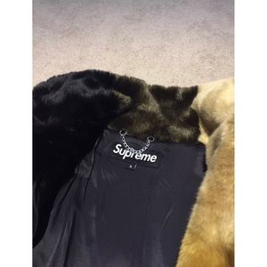 Supreme faux fur multi color box coat